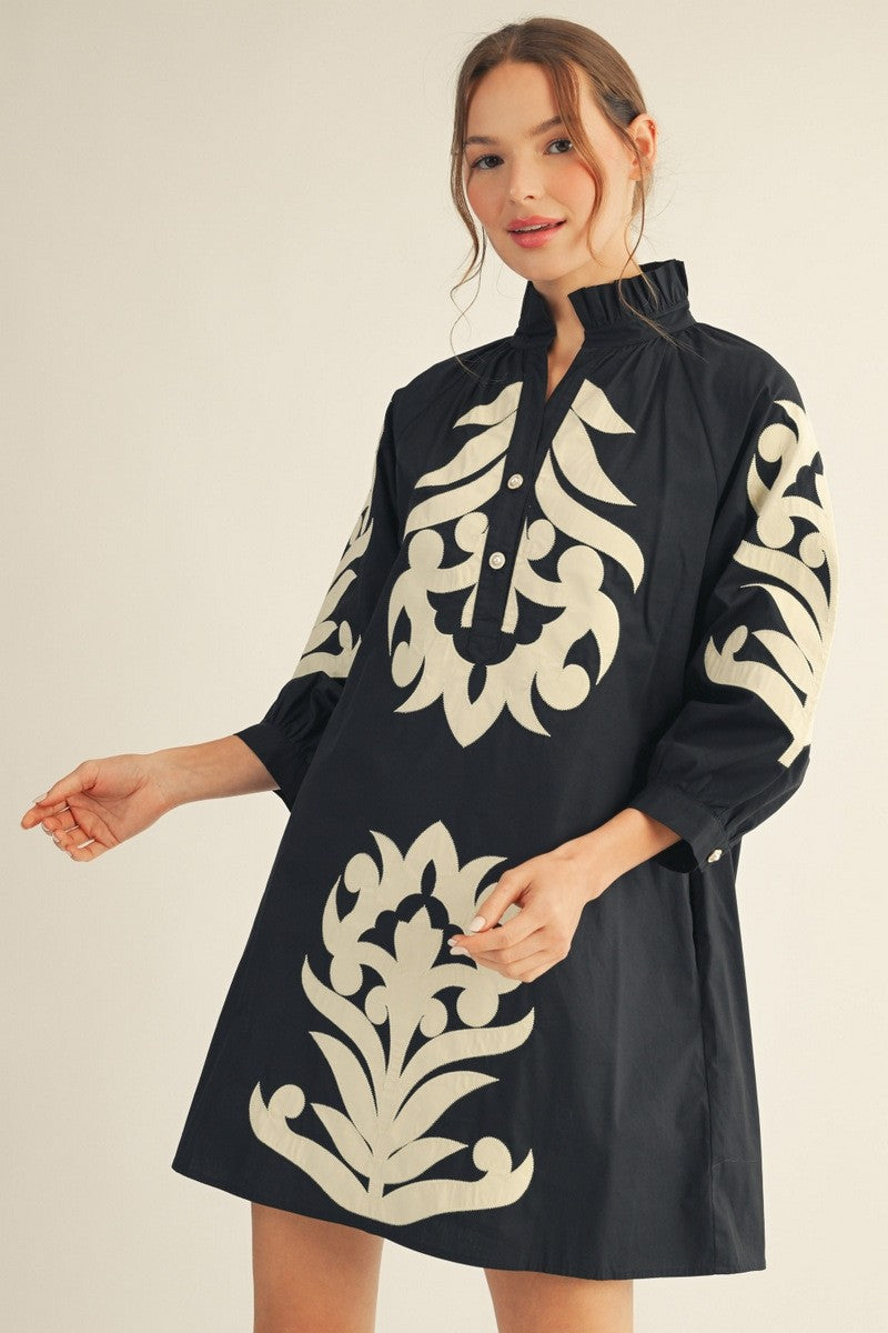 Baroque Mini Dress