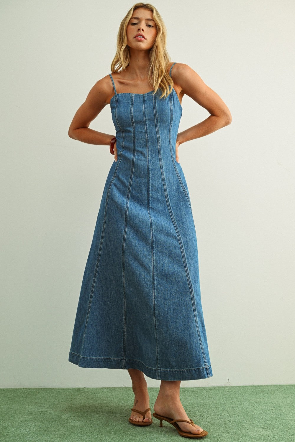 Margo Denim Maxi Dress