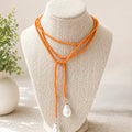 Baroque Pearl Wrap Necklace