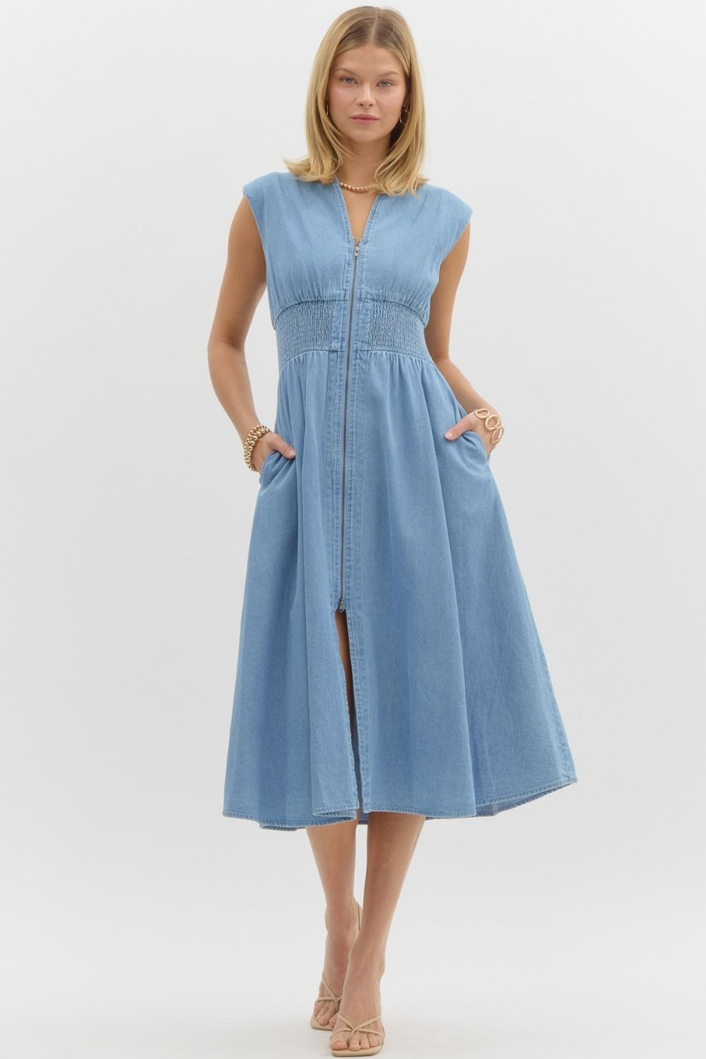 Dixie Denim Midi Dress