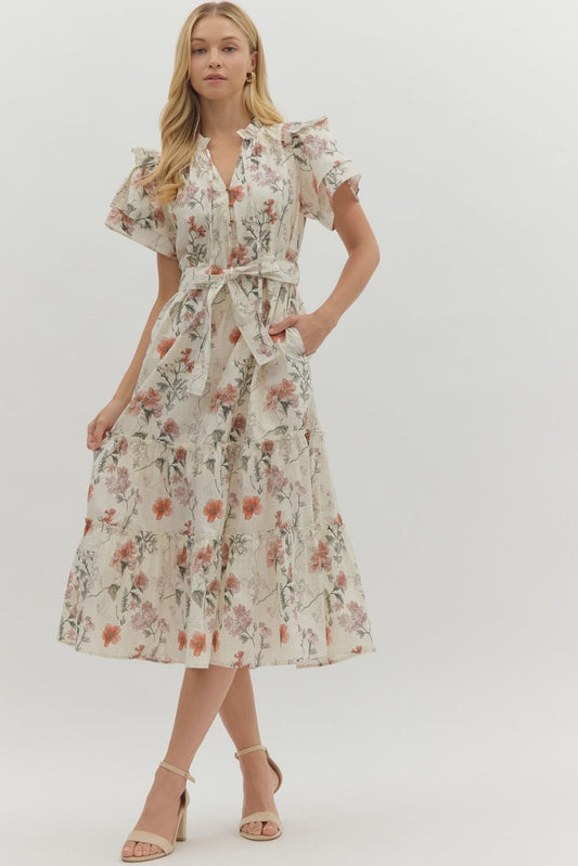 Hollow Midi Dress