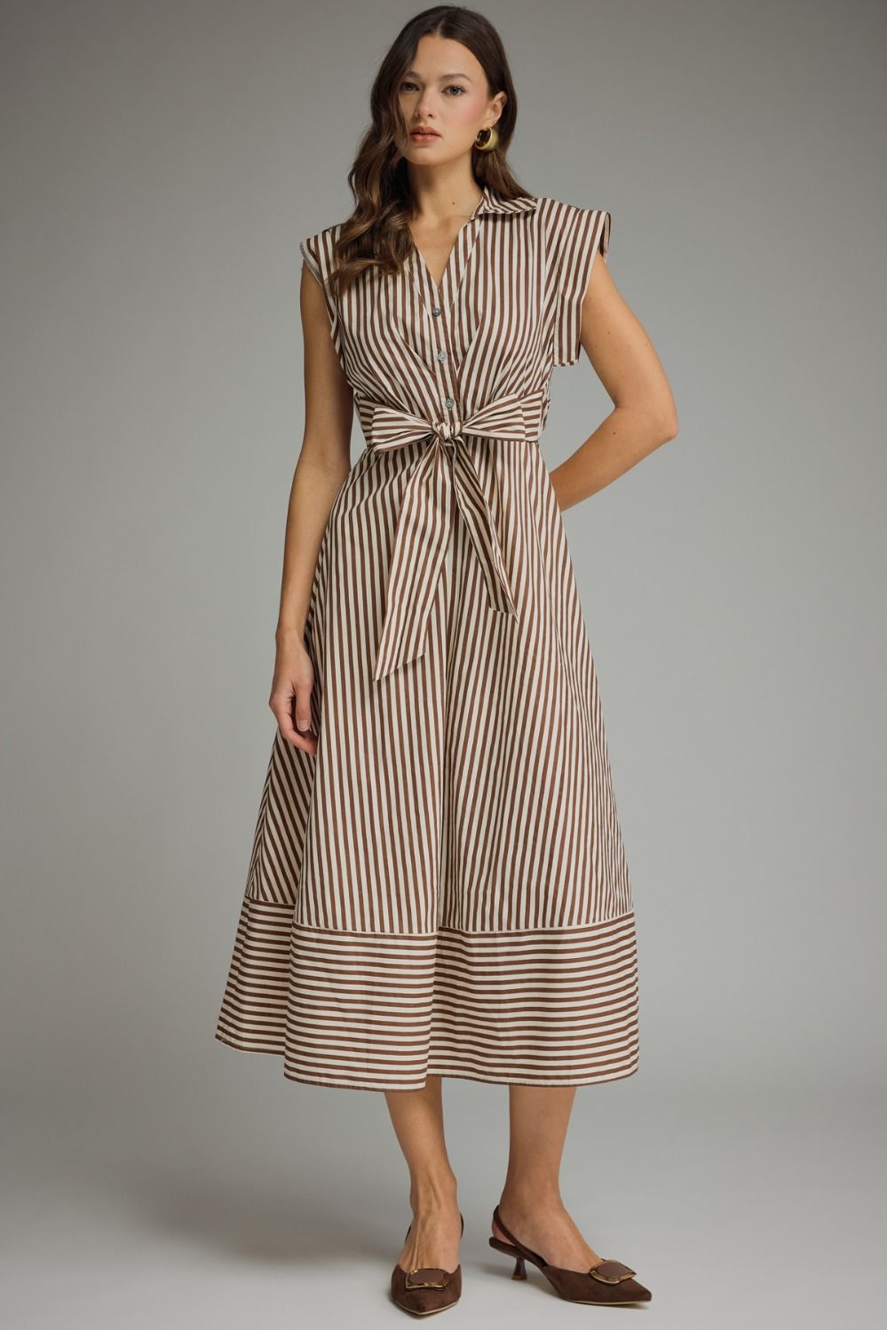 Raven Stripe Midi