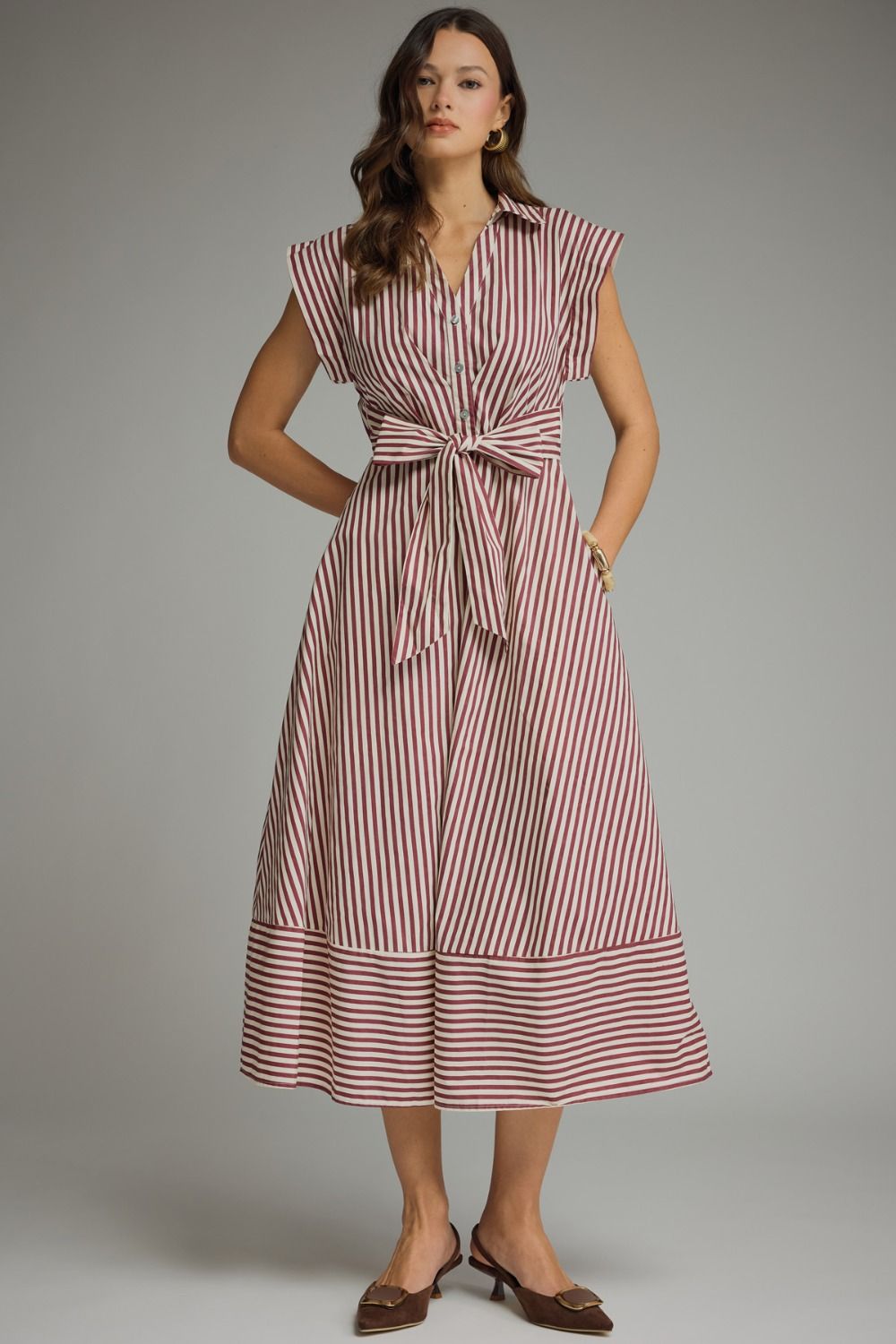 Raven Stripe Midi