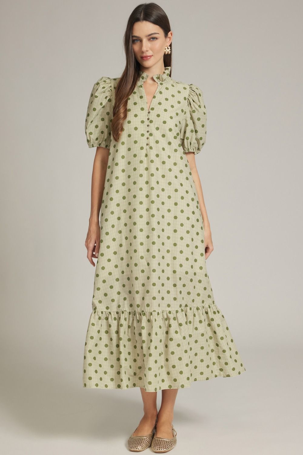 Frances Polka Dot Maxi Dress