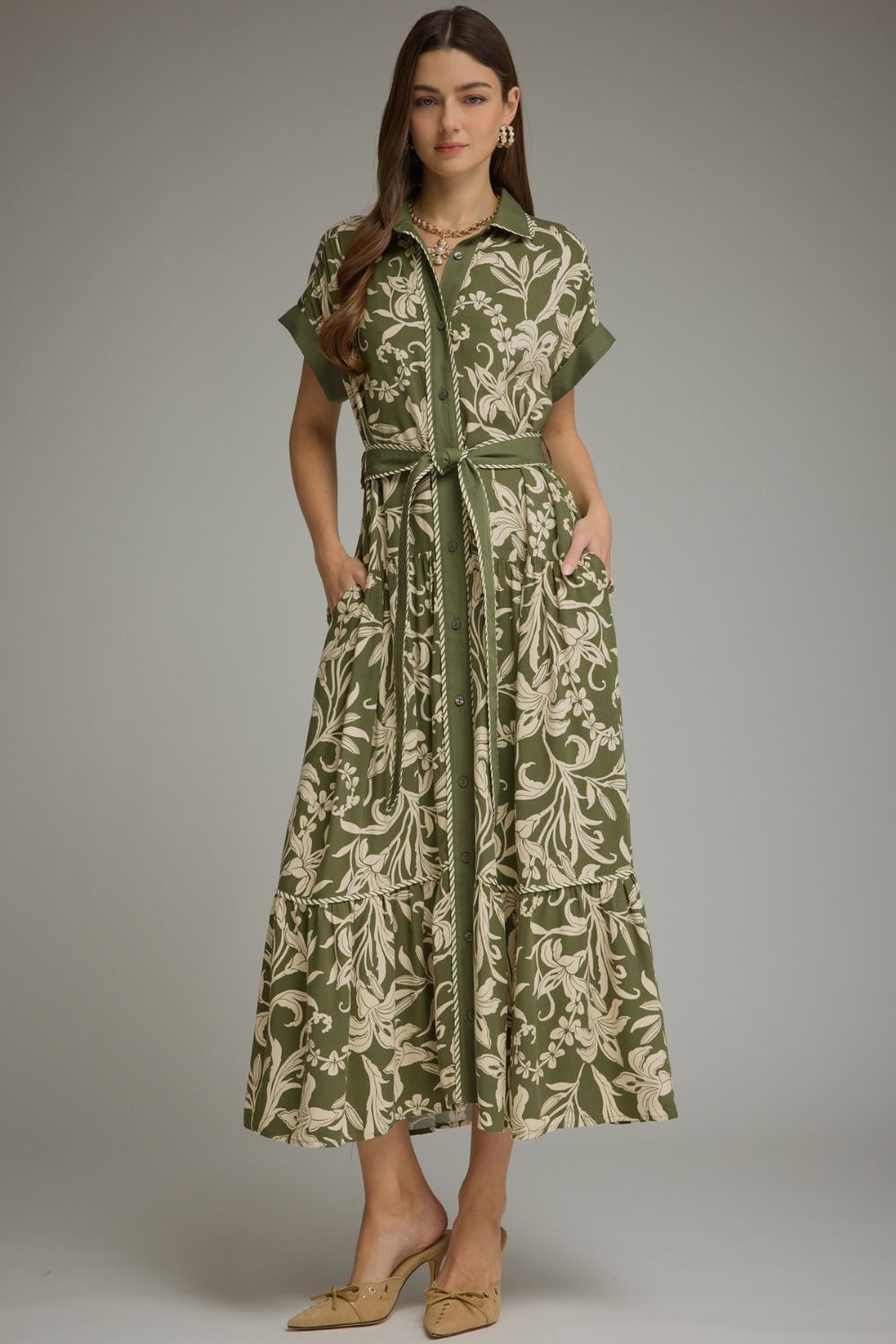 Sage Midi Dress