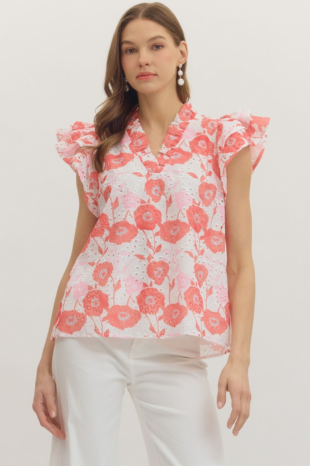 Millie Flutter Sleeve Top