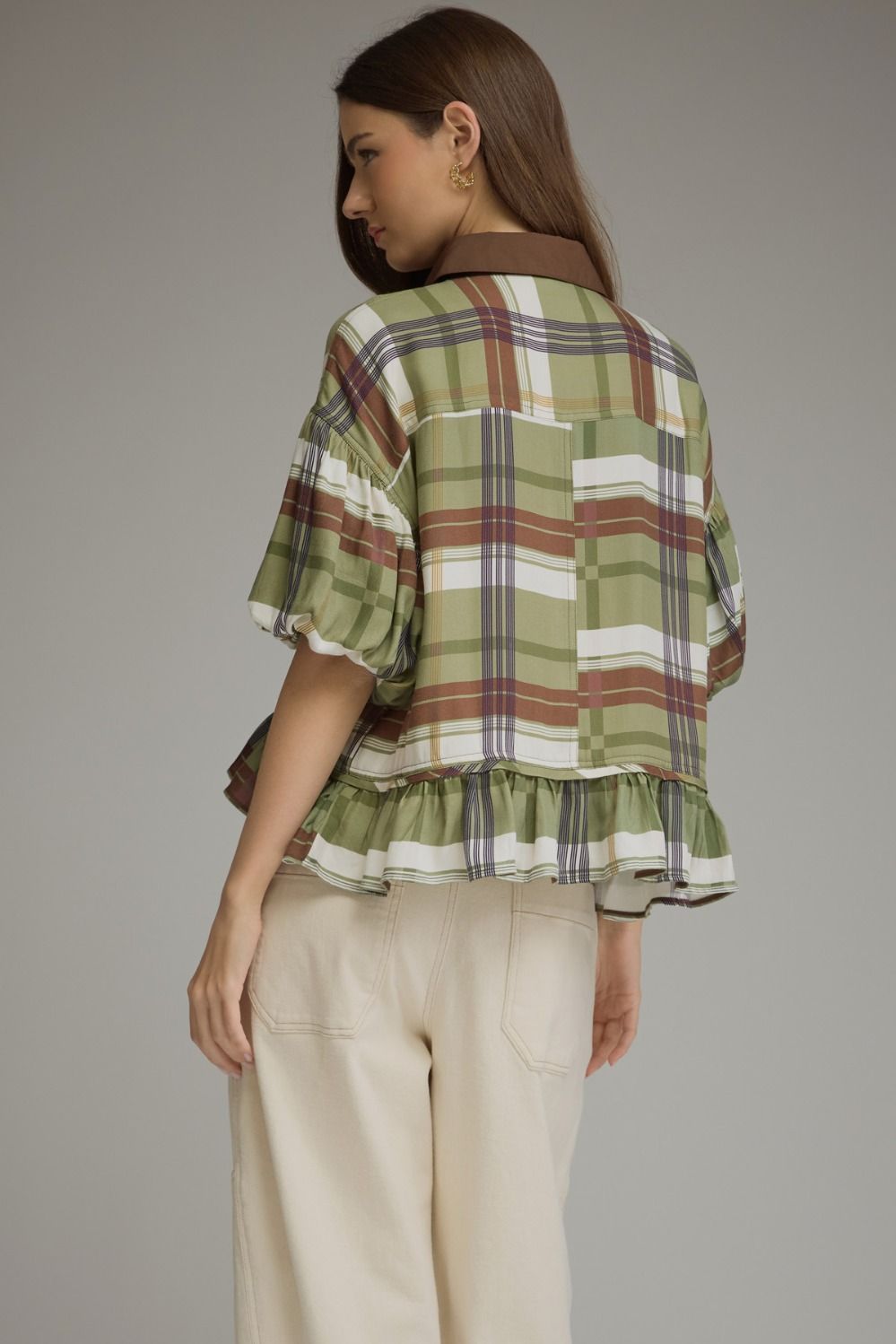 Carson Plaid Top