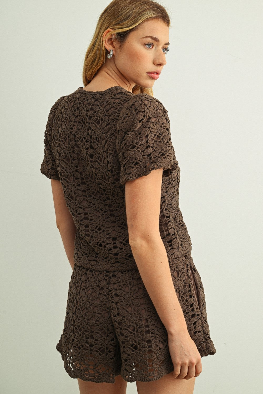 Eliana Crochet Shorts