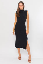 Load image into Gallery viewer, Liv Mock Neck Knit Midi Dress