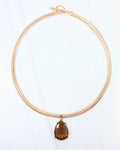 Windsor Pendant Necklace-Tortoise