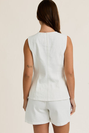 Dalia Denim Vest Top