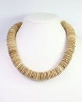 Lenora Wood Bead Necklace